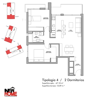 Aptos 2 Dorm en Malvin