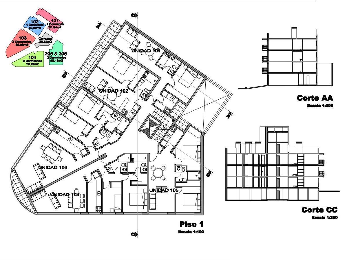 ESTRENA YA - Apto 2 dorm - 3 tzas
