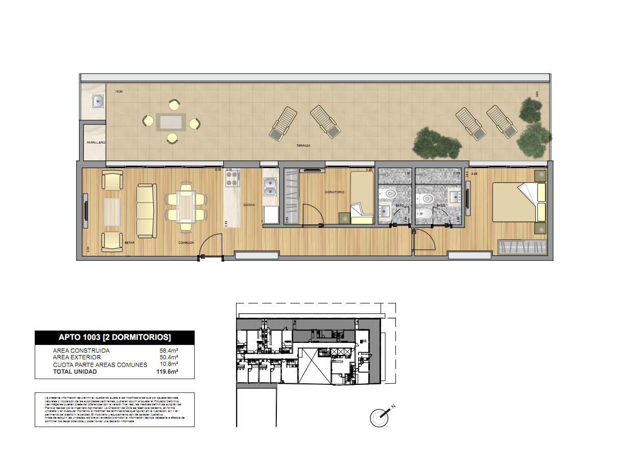Apartamento en Pocitos