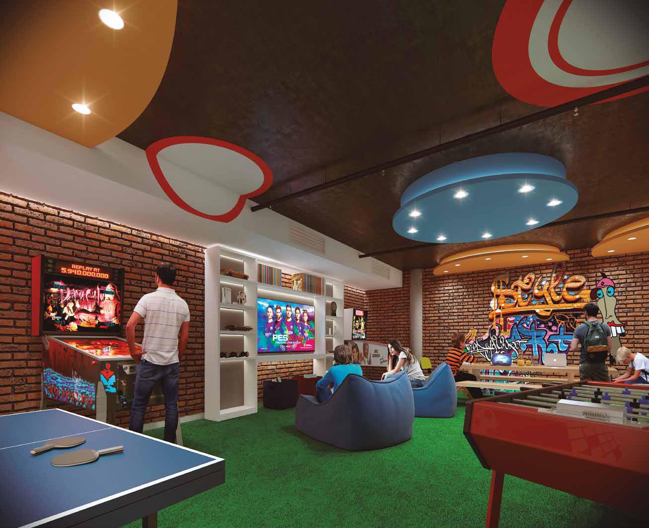 Monoamb en gran edificio