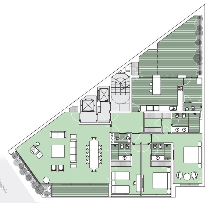 Apto de 3 dorm de lujo