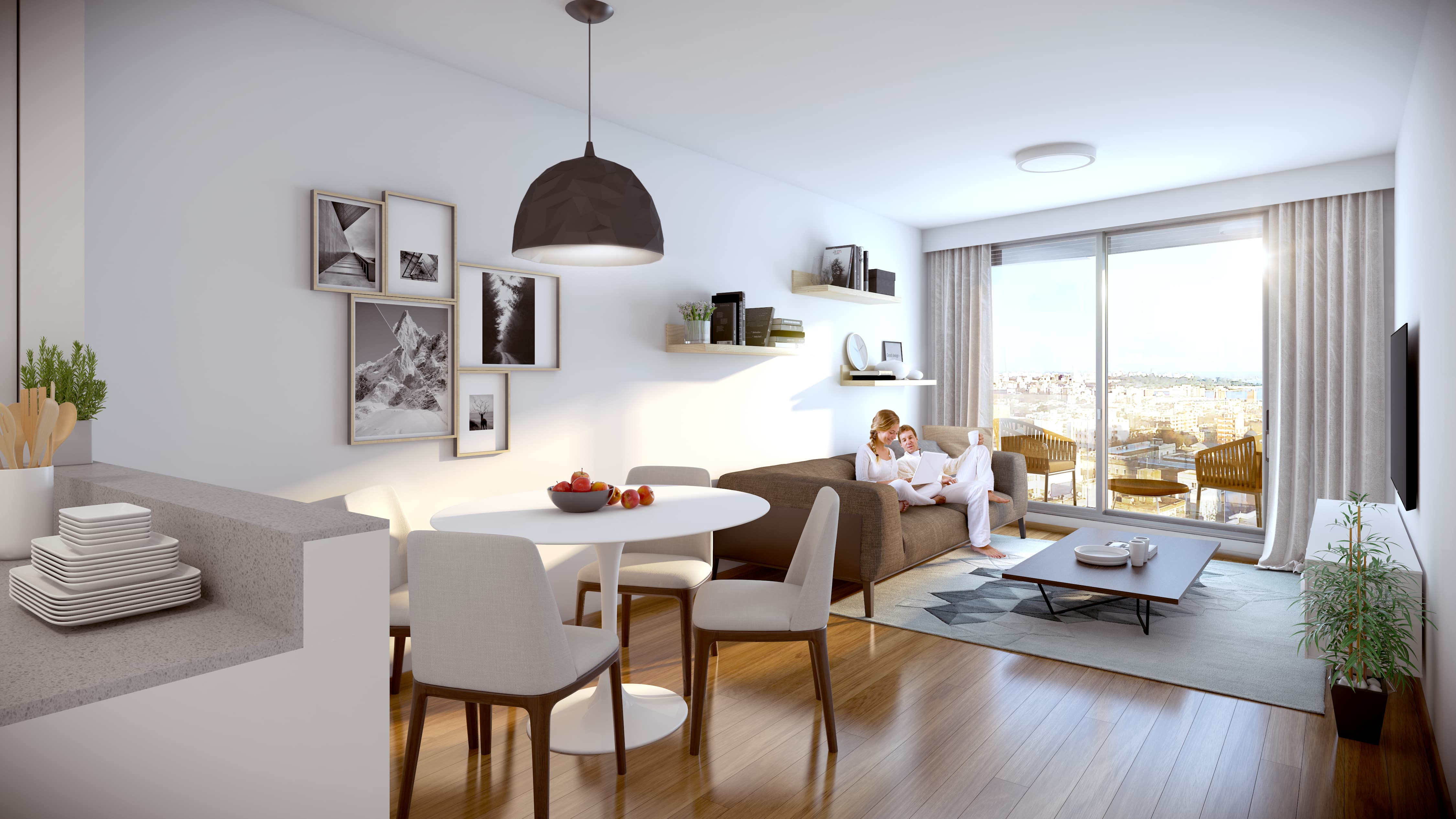 1 Dorm en Centro