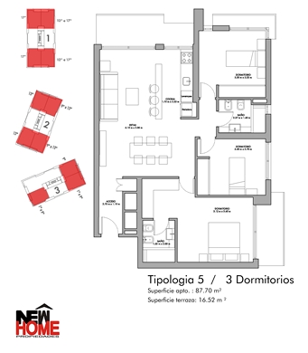 Aptos 3 Dorm en Malvin