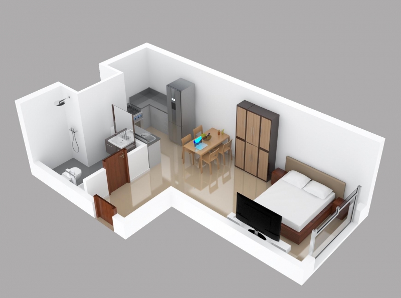 Monoambiente a estrenar