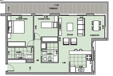 Dos dorm. a estrenar
