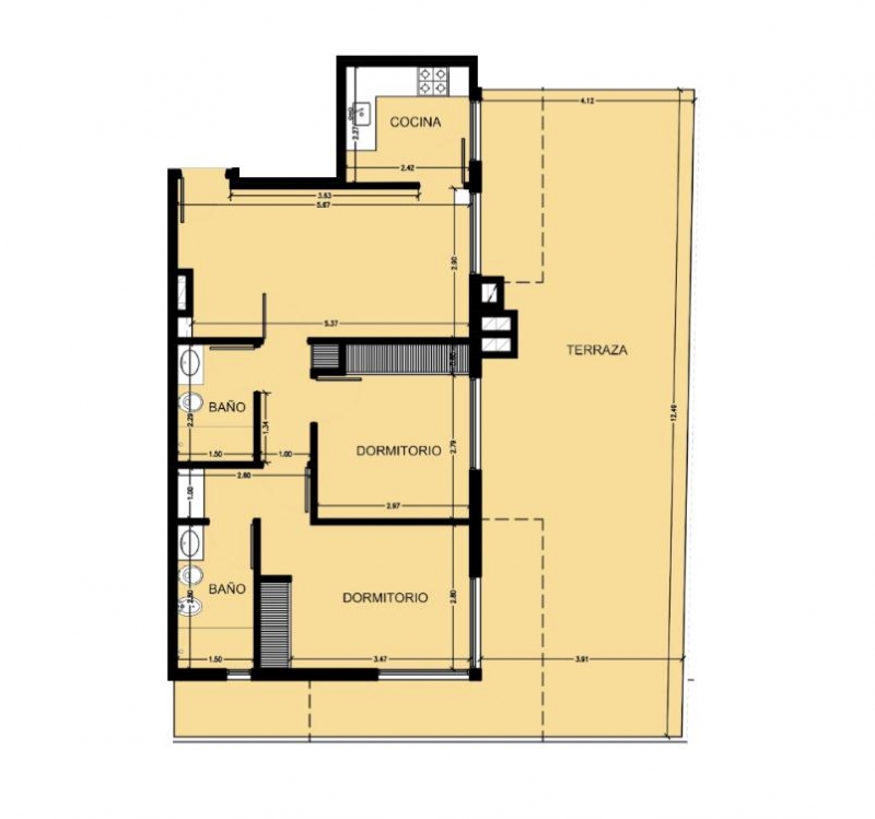 Promo. 2 Dorm con Patio