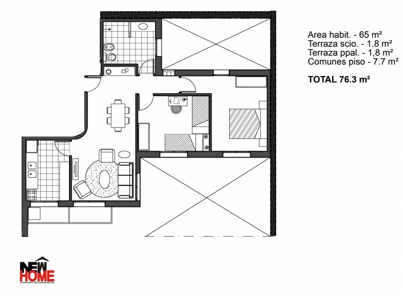 2 Dorm. Prox a Estrenar