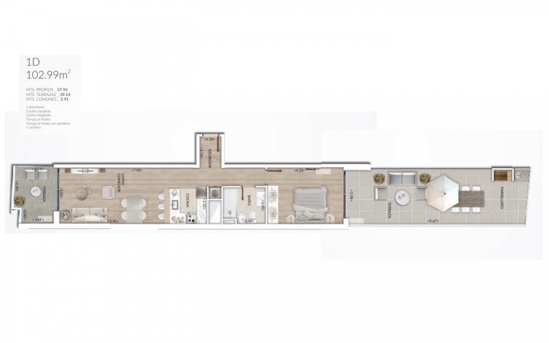 Apto 1 Dorm
