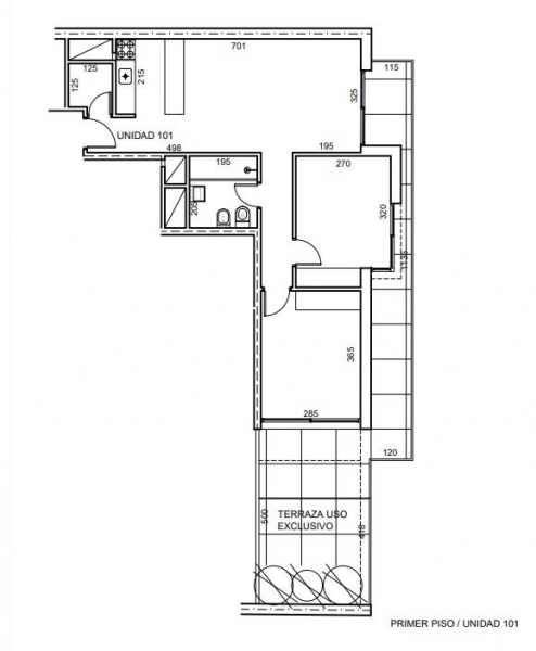 Apto 2 Dorm con Patio