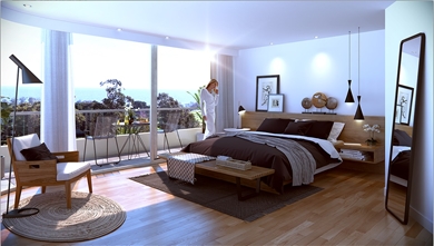 Apto 3 dorms en último piso!