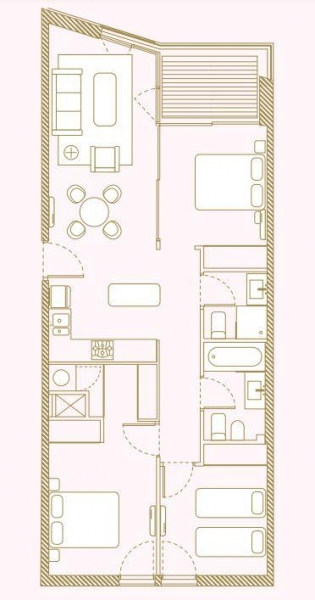 3 Dorm en Centro