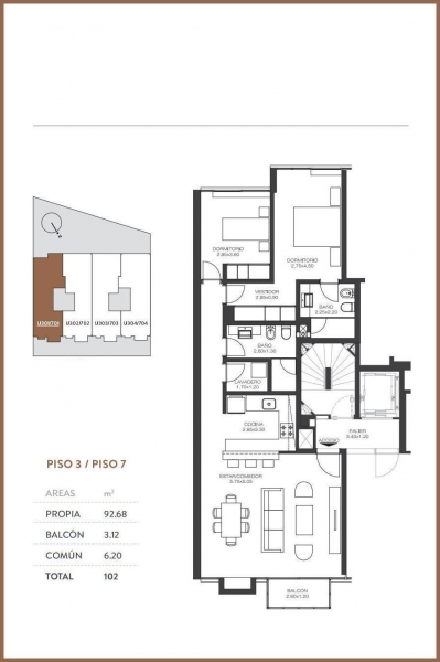 2 dorm en rambla