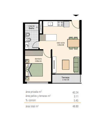 1 dorm a estrenar