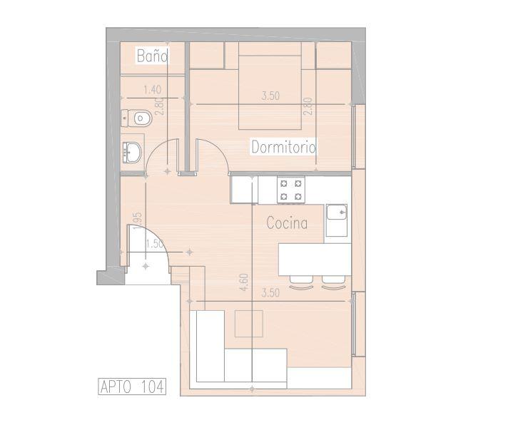 1 dorm en Prado