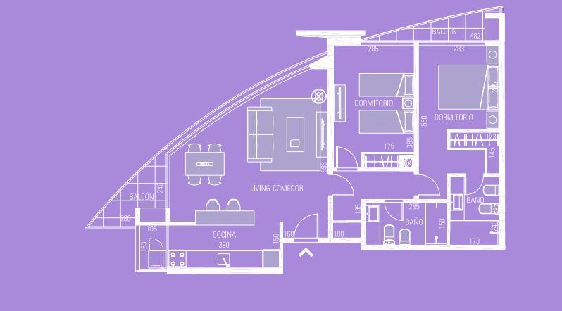 2 dorm en gran proyecto