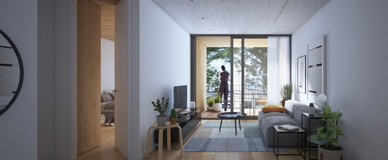 1 dorm en construcción