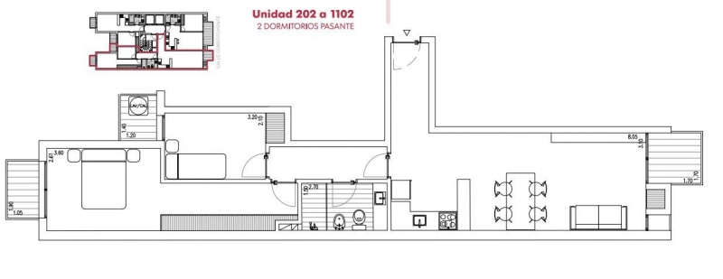 2 dorm en construcciòn