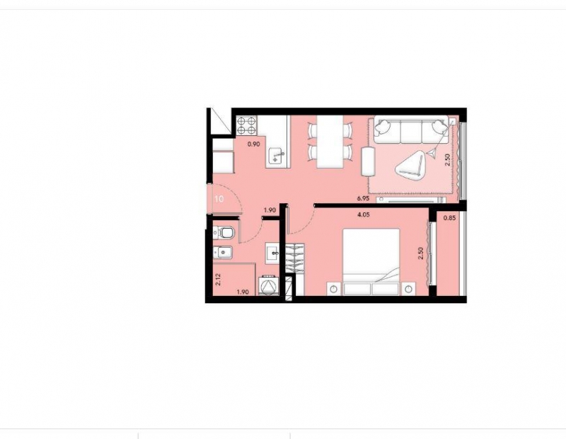 1 dorm en construccion
