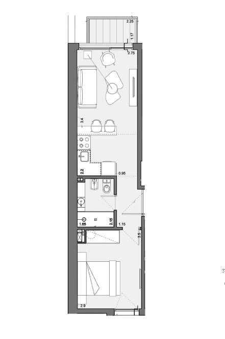 1 Dorm. prox a Estrenar