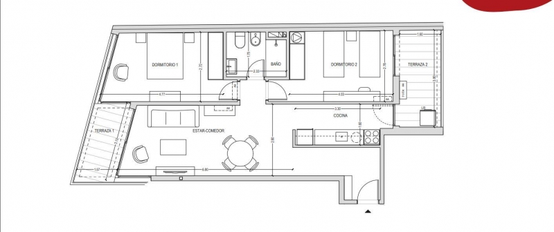 2 dorm en pozo