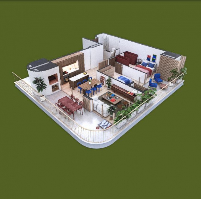2 dorm en Lago Calcagno