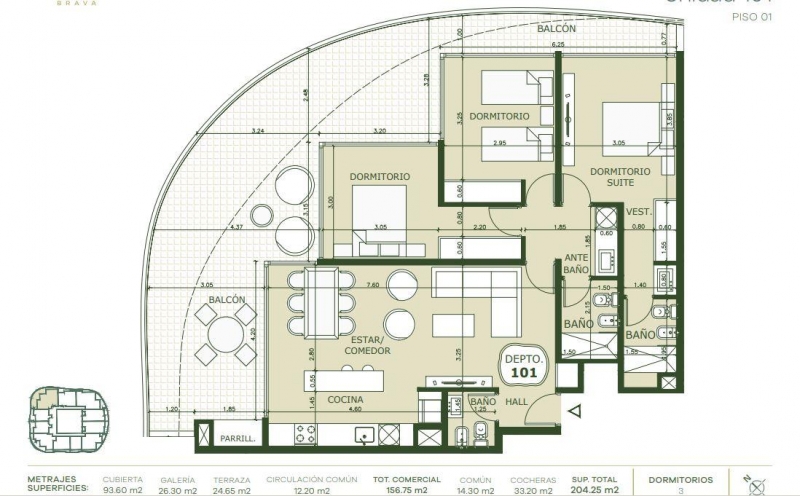 OFERTA 3 dorm en la  brava