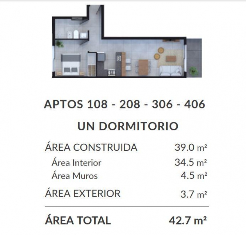 1 dorm en pozo