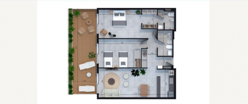 2 dorm en construccion