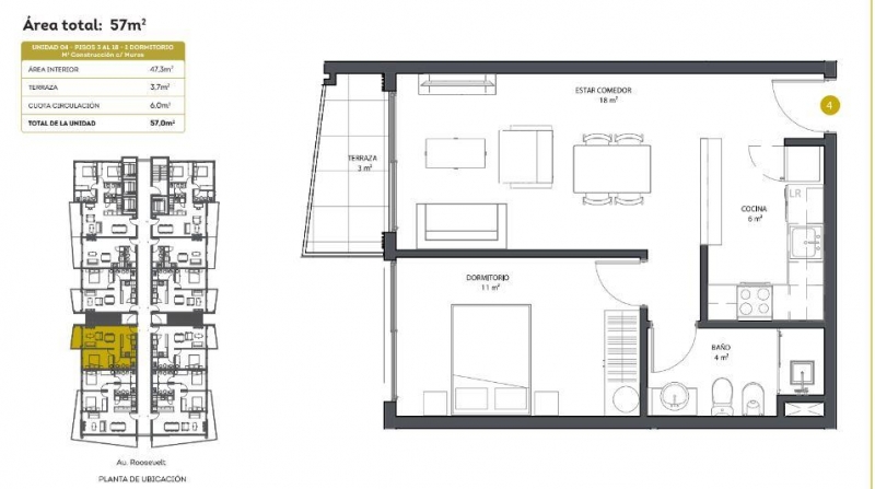 1 dorm en pozo