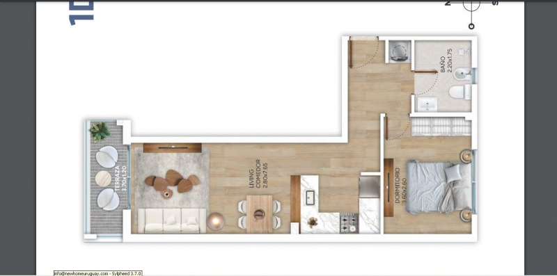 1 dorm en construccion