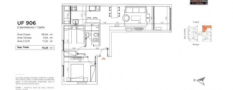 2 dormitorios a estrenar