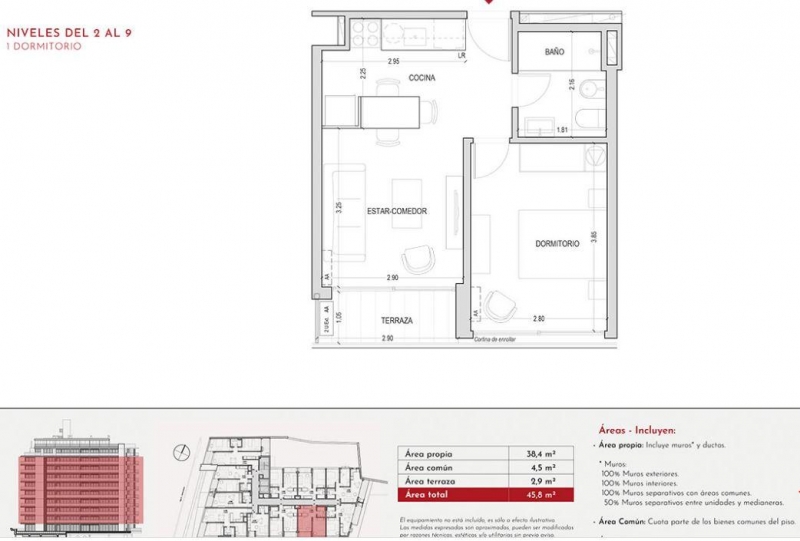 1 dorm prox a estrenar