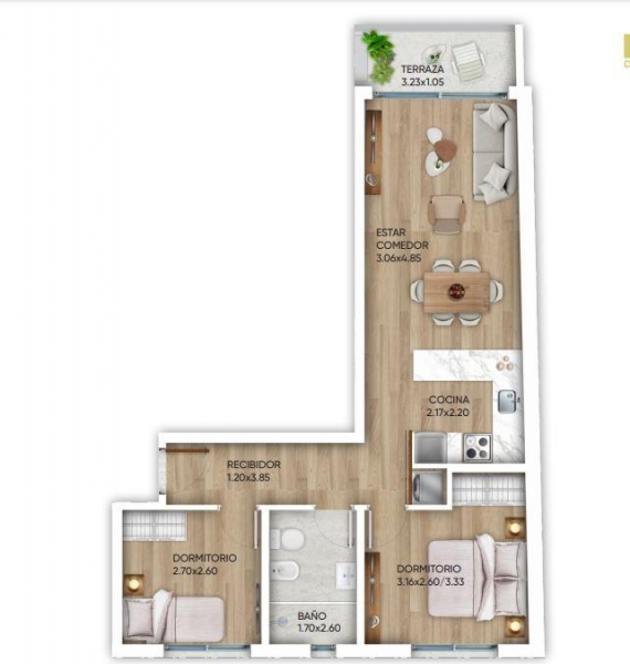 2 dorm prox a estrenar