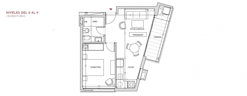 1 dorm prox a estrenar