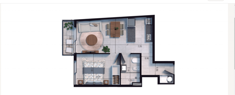 1 DORM EN CONSTRUCCION