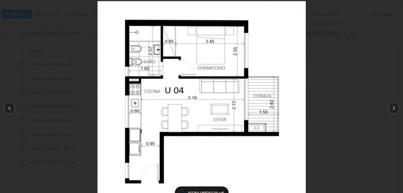 1 dorm en construccion