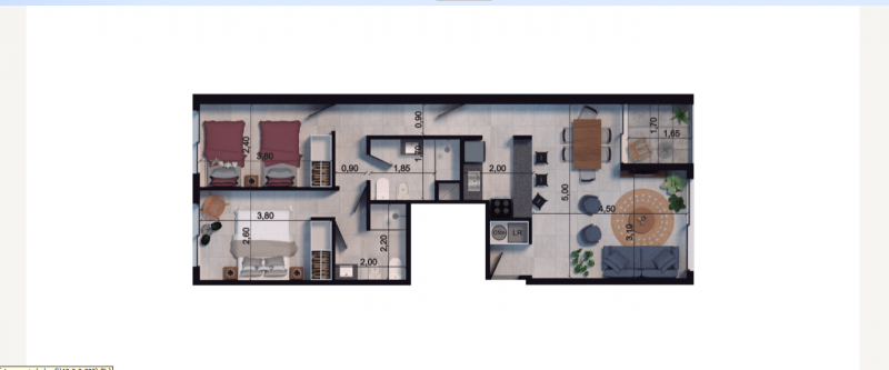 2 dorm en construccion