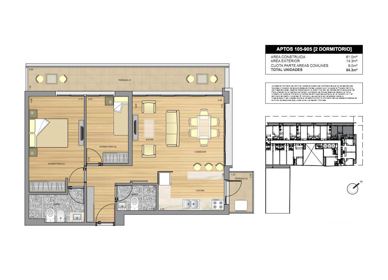 Apartamento en Pocitos