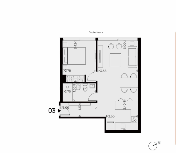 1 dorm en pozo
