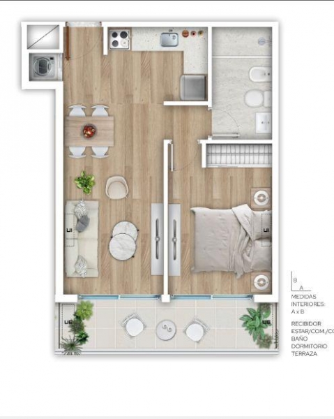 1 dormitorio prox a estrenar