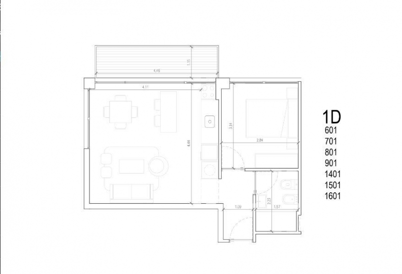 2 dorm en construccion