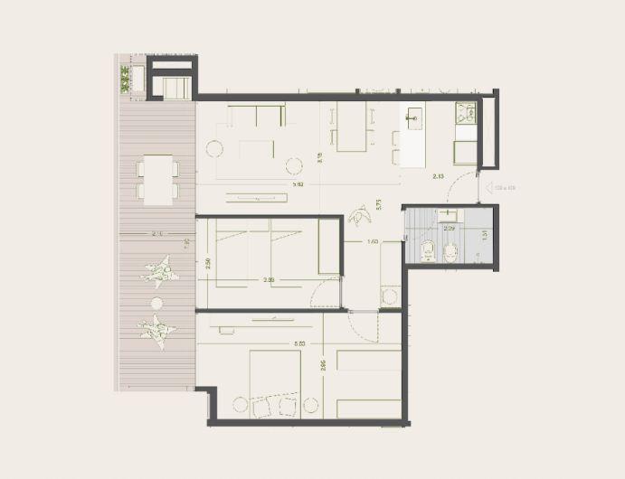 2 dorm en construccion