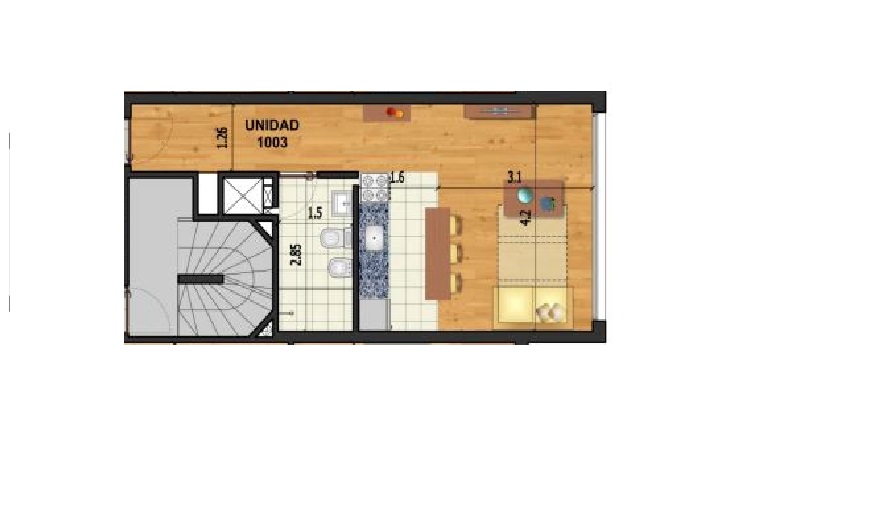 Monoamb piso alto a estrenar