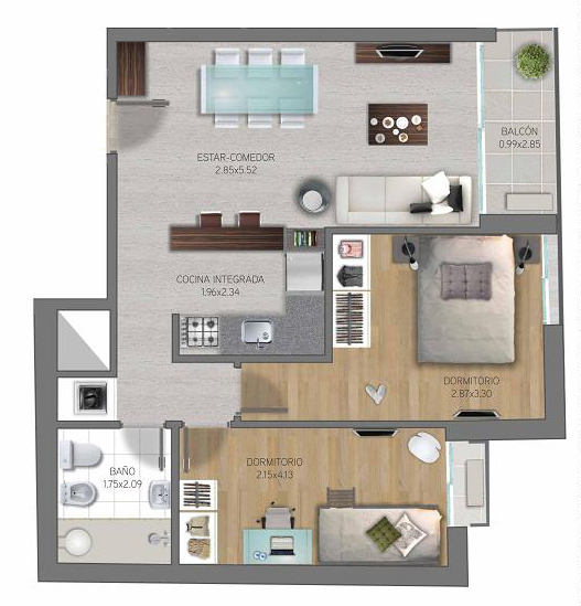 Oportunidad - Aptos de 2 dorm
