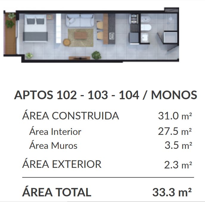 1 dorm en pozo