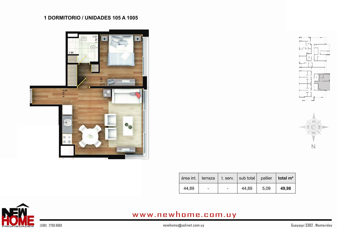 Ideal inversor - Apto 1 dorm