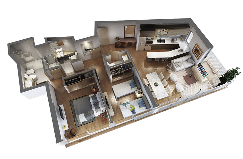 2 dorm en gran proyecto