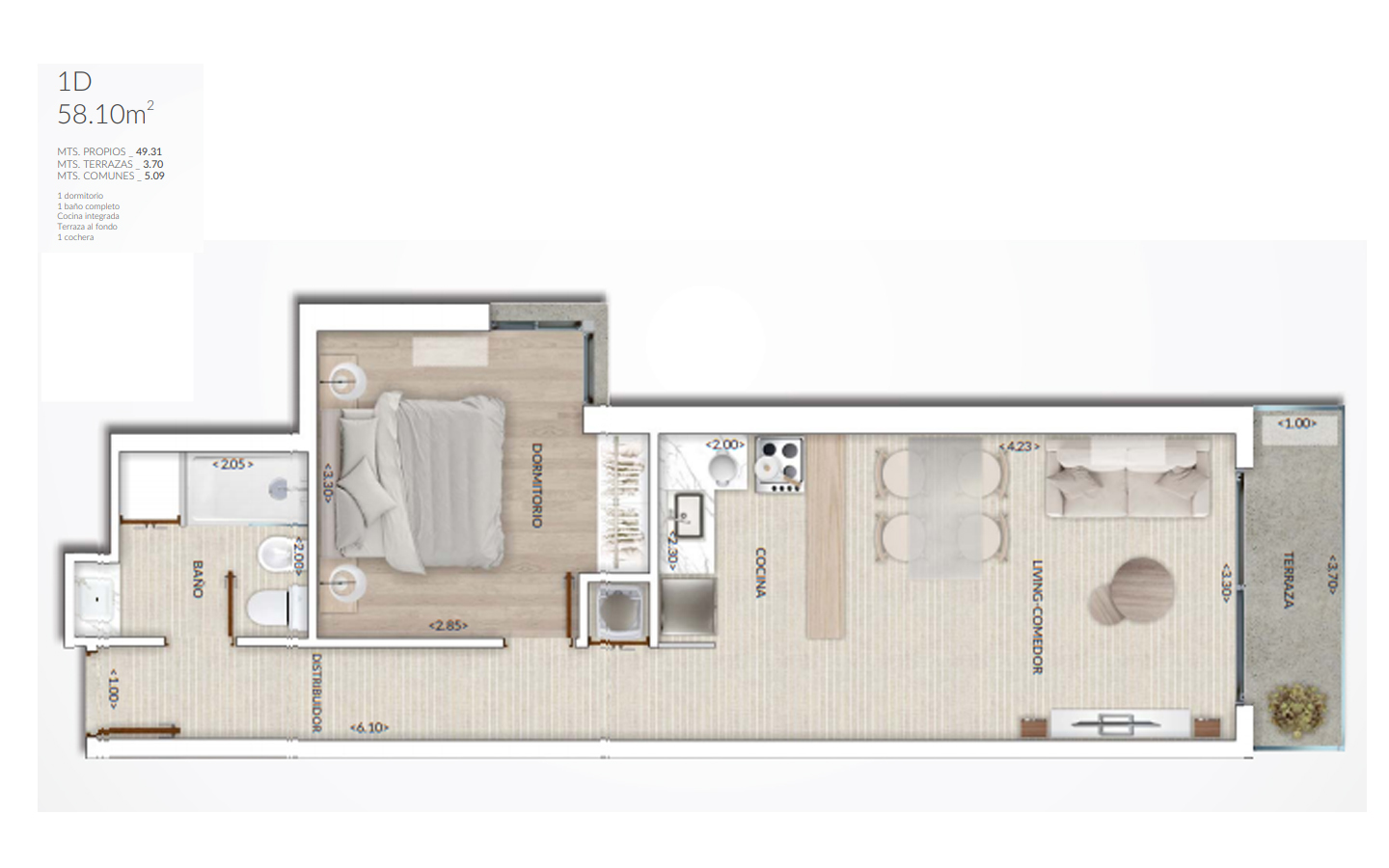 Apto 1 Dorm
