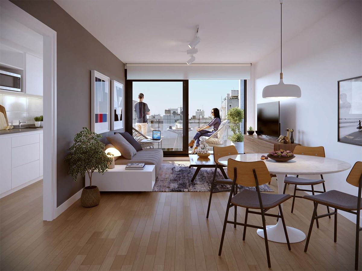 1 dorm en pocitos