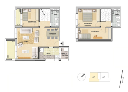 DUPLEX Prado - 3 dorm - 2 banos